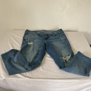 Torrid Jeans 20R Womens Boyfriend Straight Mid Rise Distressed Vintage Stretch